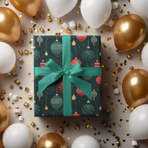 Papel De Regalo Colorido patrón de adornos navideños