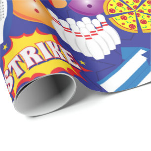 Papel De Regalo Colorido Patrón de fiesta de cumpleaños de diez pi