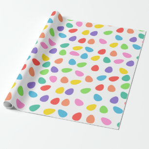 Papel De Regalo Colorido Patrón de Huevos de Pascua