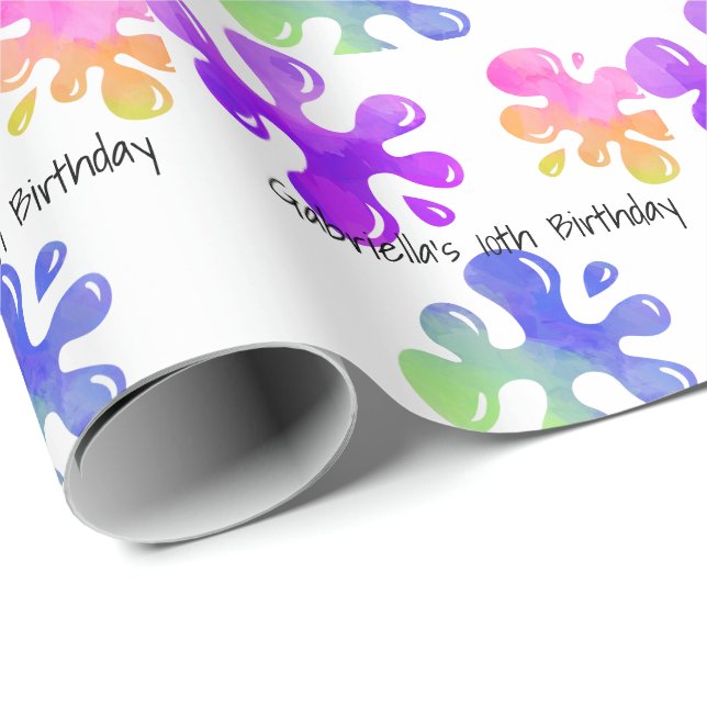 Papel de regalo colorido personalizado del (Esquina del rollo)