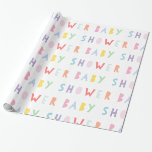 Papel De Regalo Colorido Rainbow Modern Baby Shower Wrapping Paper