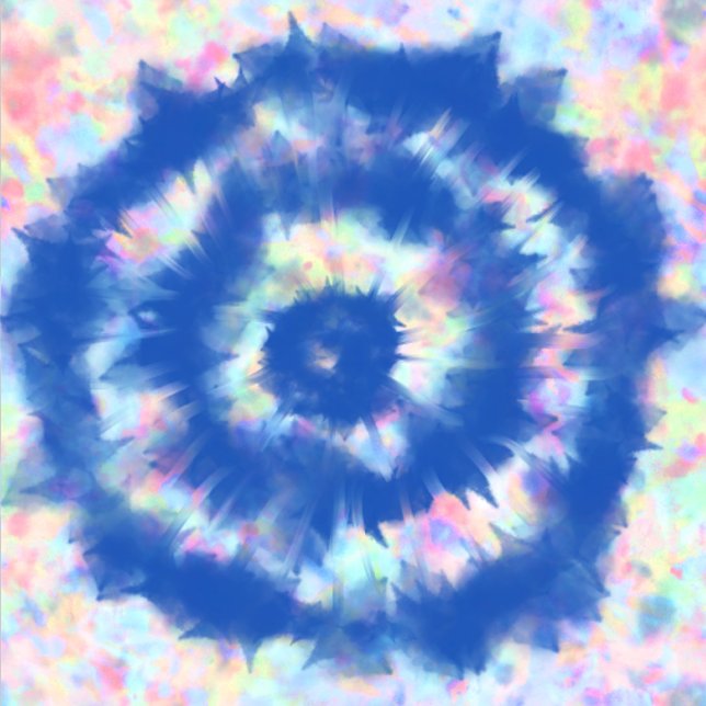 Papel De Regalo Colorido y floral (Captivating Tie Dye Blue)