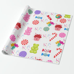 Papel De Regalo Coloridos caramelos