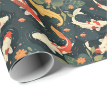 Coloridos Koi y Almohadillas de Nenúfar en Regalo
