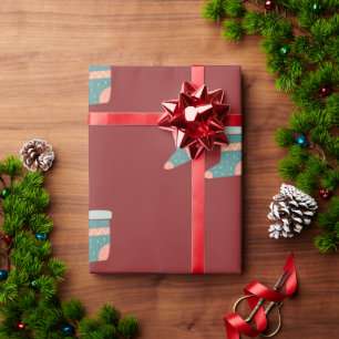 Papel De Regalo Coloridos Navidades festivos colgando