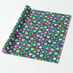 Papel De Regalo Coloridos puntos de confetti Navidades