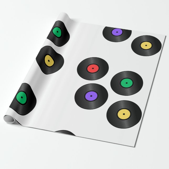 Papel De Regalo "Coloridos registros" (Desenrollado)