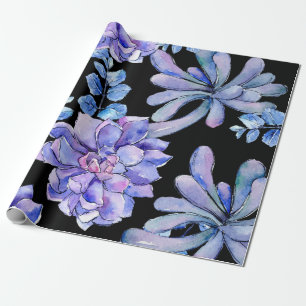 Papel De Regalo Coloridos Suculentos Tropicales