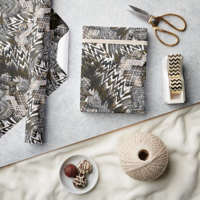 Papel De Regalo Combinado, étnico, africano . (Artesanía)