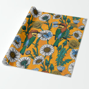 Papel De Regalo Comedores de abejas, mariposas azules y maricas so