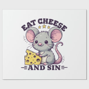 Papel De Regalo Comer Queso Y Pecar