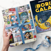 Comic Colorful Fun Characters Grid Pattern Fiesta