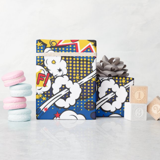 Papel De Regalo Comic Pattern  (Baby Shower)