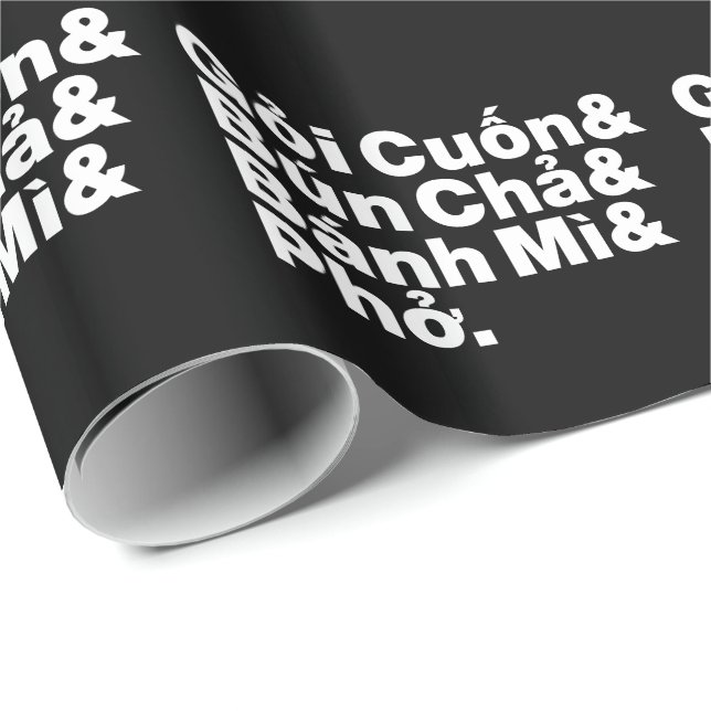 Papel De Regalo Comida callejera vietnamita (Esquina del rollo)