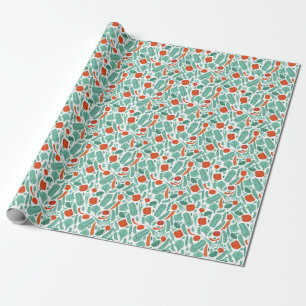 Papel De Regalo Comida Personalizado ligera: modelo de verduras vi