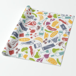 Papel De Regalo Comida variada
