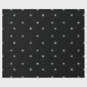 Papel De Regalo Comienza blanco sobre negro