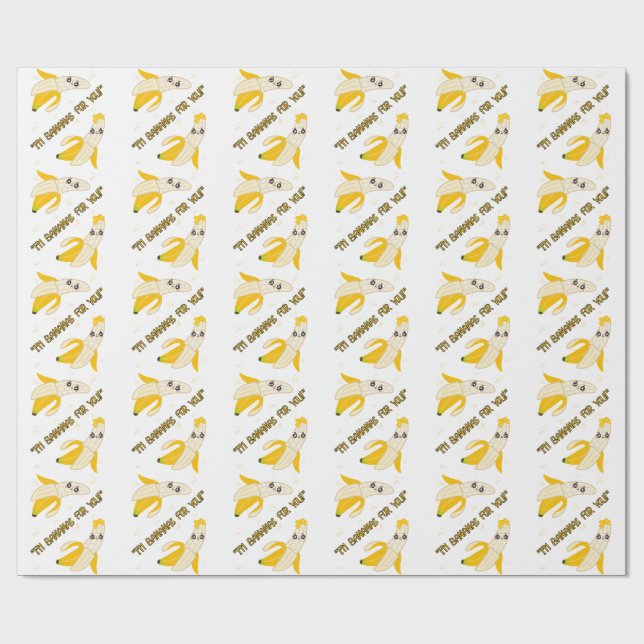 Papel De Regalo comillas bananas (Superficie plana)