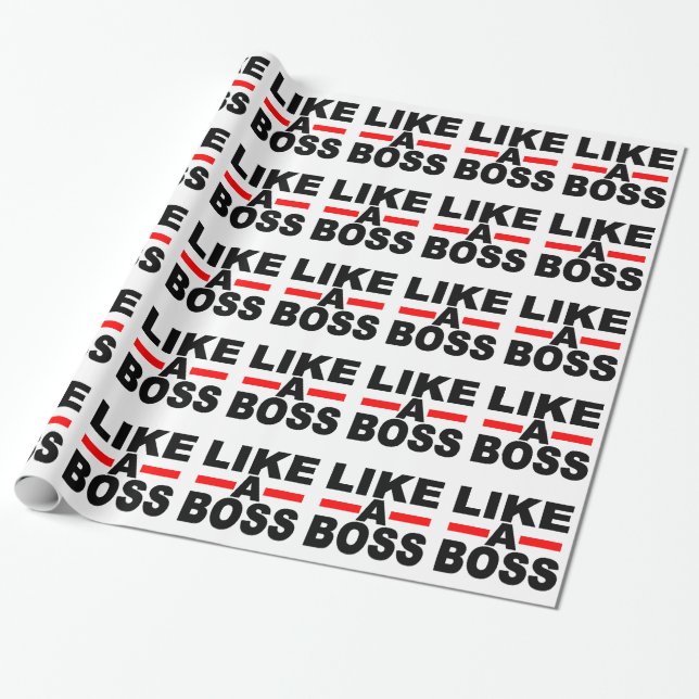 Papel De Regalo Como Boss (Desenrollado)
