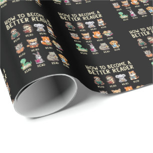 Papel De Regalo Cómo convertirse en un mejor lector Libro Animales
