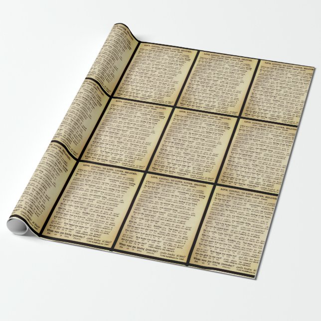 Papel De Regalo Cómo de feliz me haces (Desenrollado)
