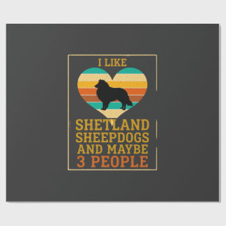 Papel De Regalo Como Pastores de Shetland Tal Vez la Gente Perro C