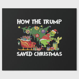 Papel De Regalo Cómo salvó Trump a los Navidades