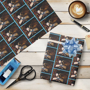 Papel De Regalo Compañera Dragona Elfa Mística Mariposa Fantasía