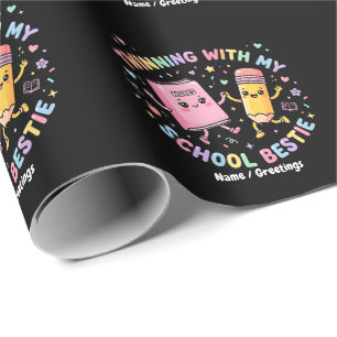 Papel De Regalo Compañeras de colegio Kawaii con Hermandad