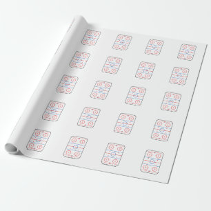 Papel De Regalo Compañero del juego de hockey del diagrama de la