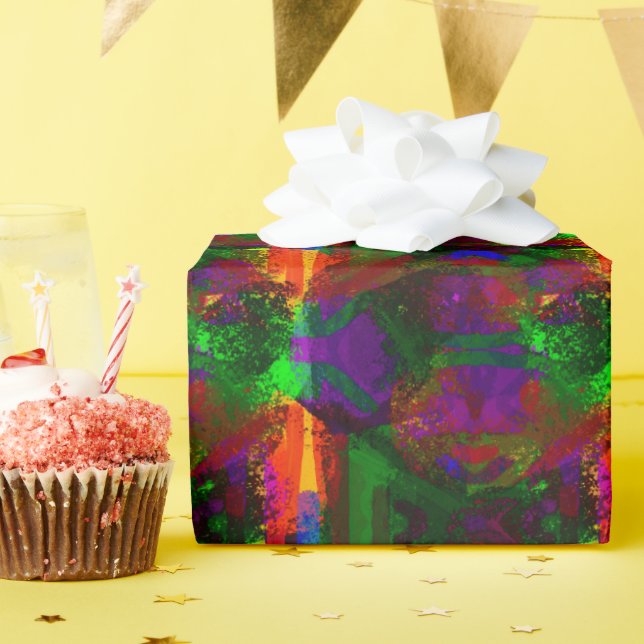 Papel De Regalo composición abstracta (Fiesta de cumpleaños )