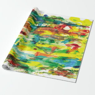 Papel De Regalo composición abstracta de pintura al óleo a mano.