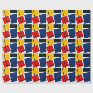 Papel De Regalo Composición Contemporánea en Contraposición