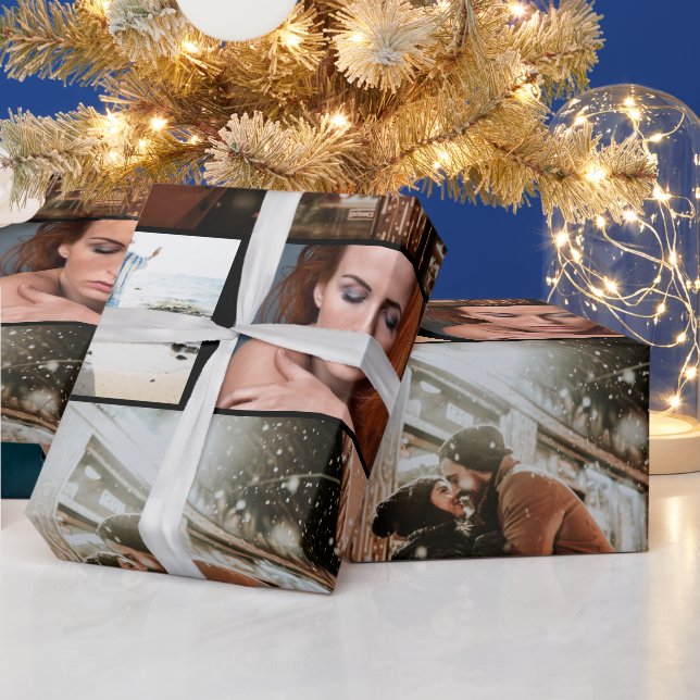 Papel De Regalo Composición de fotos de la familia de amigos en In (Vacaciones)