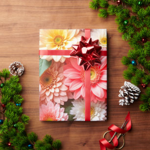 Papel De Regalo Composición de regalo floral radiante