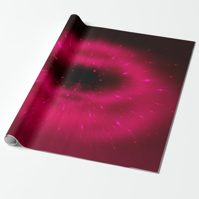 Papel De Regalo Composición fractal rosa abstracta. Explosión mági (Desenrollado)