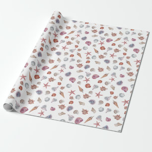 Papel De Regalo Composición Subacuática de Acuarela Serie Diseño 4