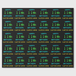 Papel De Regalo Computación digital divertida tema 11 cumpleaños