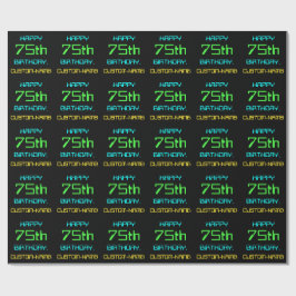 Papel De Regalo Computación digital divertida Tema 75 cumpleaños