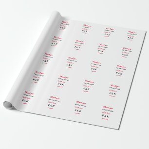 Papel De Regalo Con amor agregar carta de nombre de pareja gracias