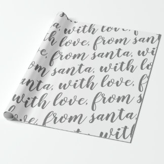 Papel De Regalo con amor de santa