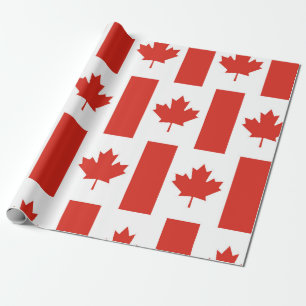 Papel de regalo con bandera patriótica de hoja de 
