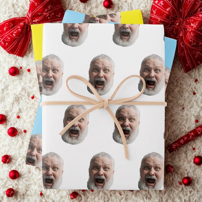 Papel de regalo con cara personalizada (Subido por el creador)