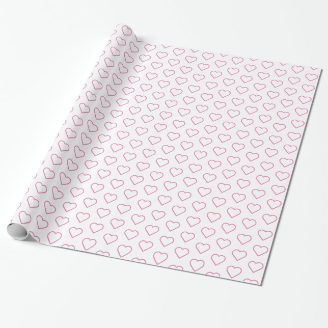 Papel de regalo con corazones (Desenrollado)