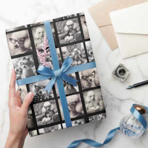 Papel de regalo con divertidas 9 imágenes de colla