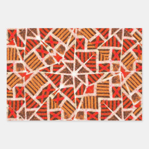 Papel de regalo con estampado africano