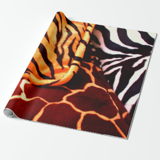 Papel de regalo con estampado de animales