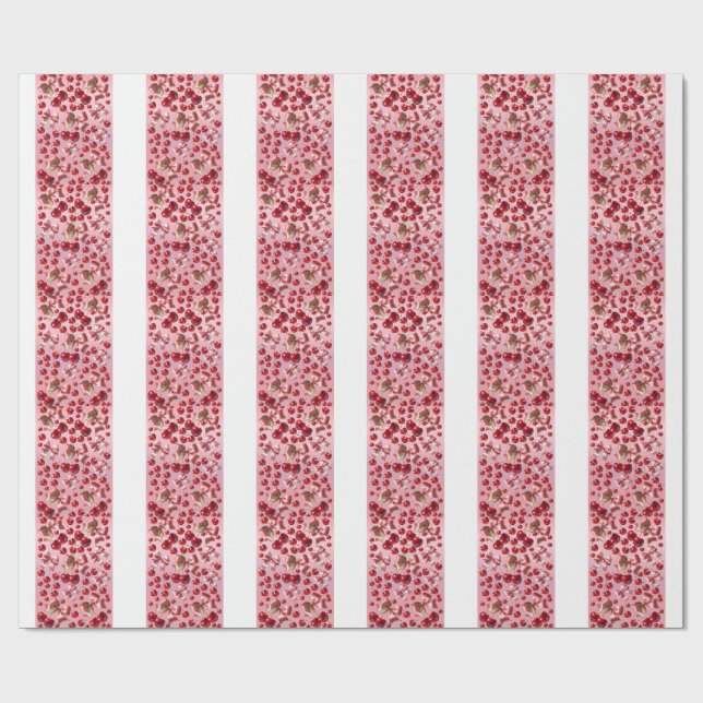 Papel de regalo con estampado de lazo de corazón C (Superficie plana)