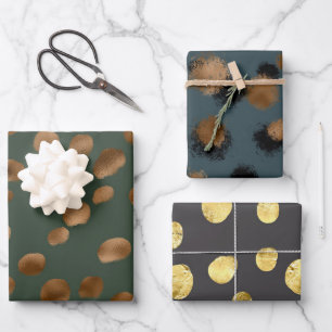 Papel de regalo con estampado de piel de guepardo