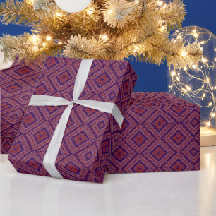 Papel de regalo con estampado de punto palestino